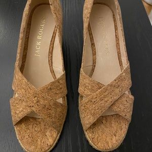 Jack Rogers Jute Wrapped Cork Wedge